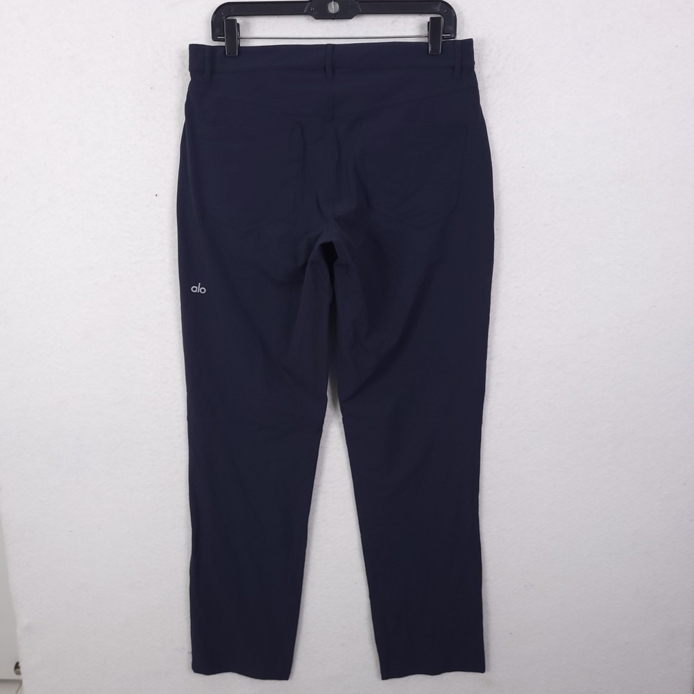 Alo Yoga Performance 5-Pocket Pants Mens 32x32 Navy Blue Commuter Techwear